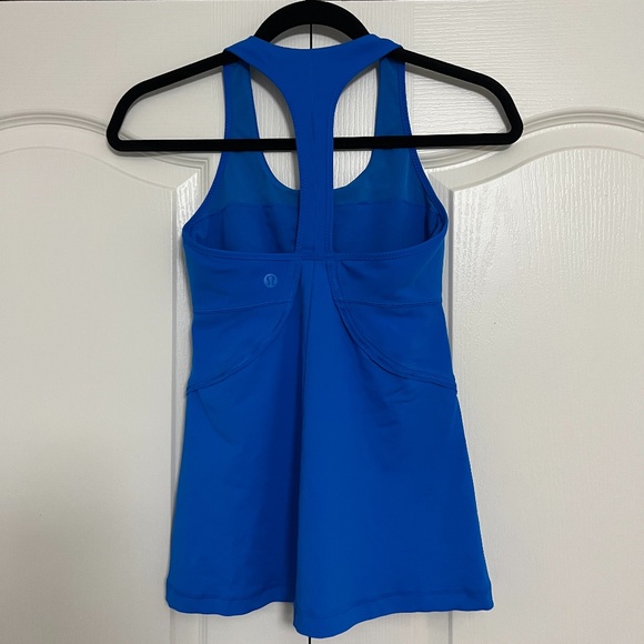 Lululemon Power Up Tank Beaming Blue - Size 6 - Picture 10 of 14